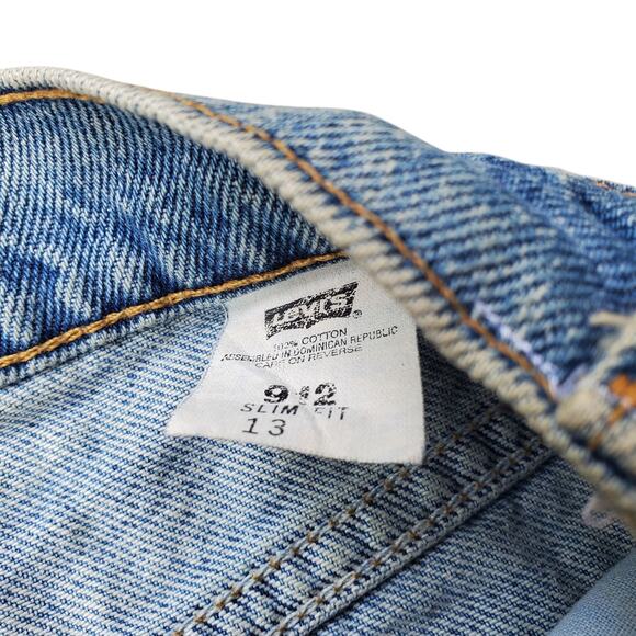 Vintage 90's Orange Tab Levi's High Rise Shorts - Size 13 - Picture 4 of 8